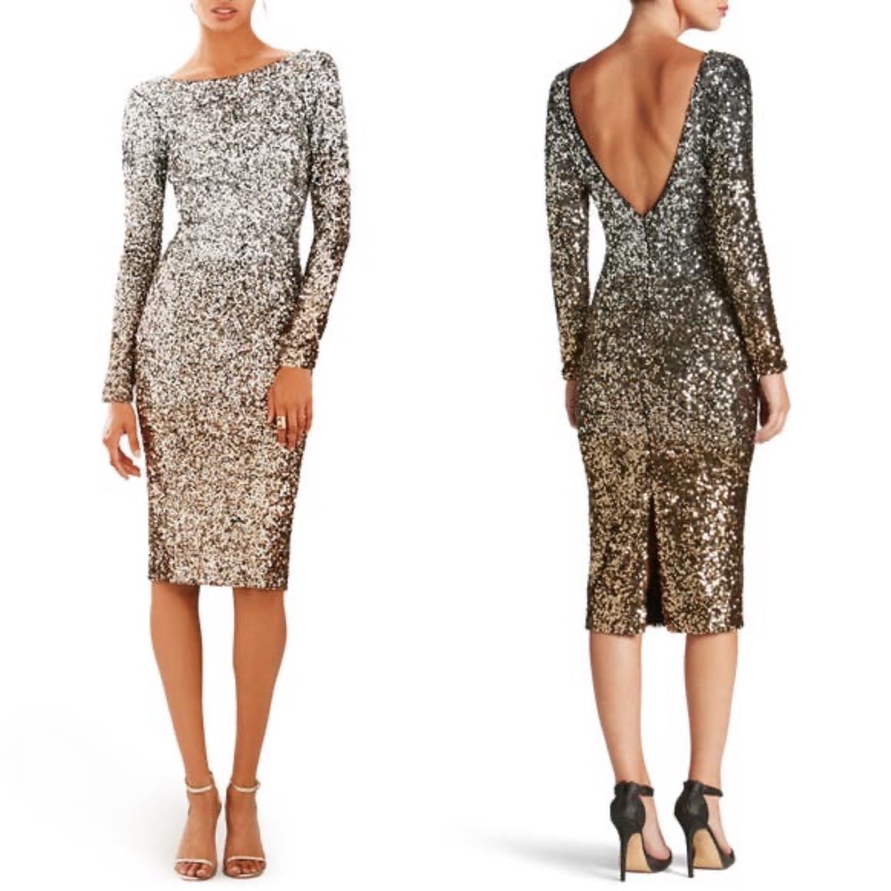 Sequin ombré bodycon Dress the Population dress